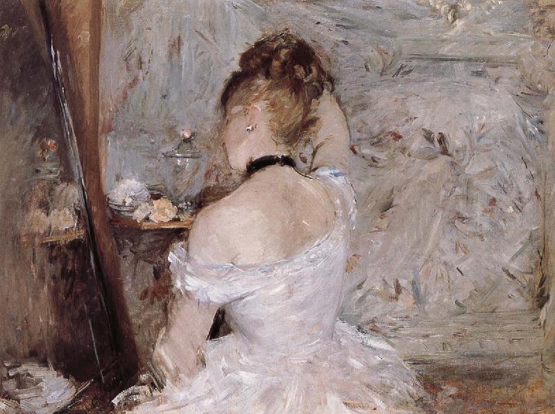 Berthe Morisot The woman is dressing the hair Sweden oil painting art